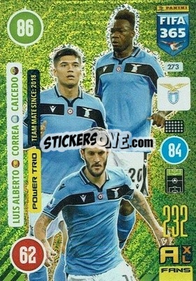 Sticker Luis Alberto / Joaquin Correa / Felipe Caicedo - FIFA 365: 2020-2021. Adrenalyn XL n. 273 - Panini