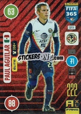 Sticker Paul Aguilar - FIFA 365: 2020-2021. Adrenalyn XL n. 275 - Panini