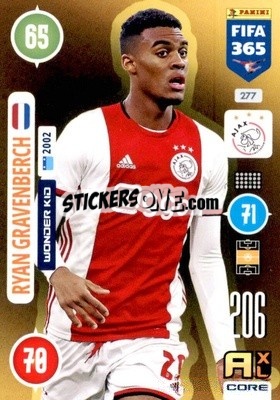 Sticker Ryan Gravenberch - FIFA 365: 2020-2021. Adrenalyn XL n. 277 - Panini