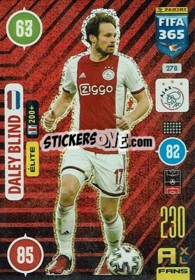 Sticker Daley Blind - FIFA 365: 2020-2021. Adrenalyn XL n. 278 - Panini