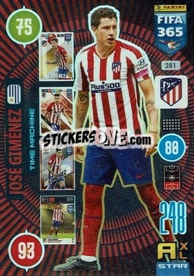 Sticker José Giménez - FIFA 365: 2020-2021. Adrenalyn XL n. 281 - Panini
