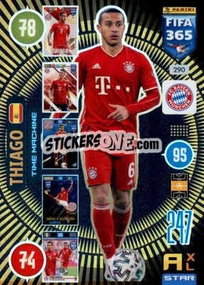 Sticker Thiago Alcántara - FIFA 365: 2020-2021. Adrenalyn XL n. 290 - Panini
