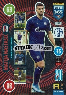 Sticker Matija Nastasic - FIFA 365: 2020-2021. Adrenalyn XL n. 292 - Panini