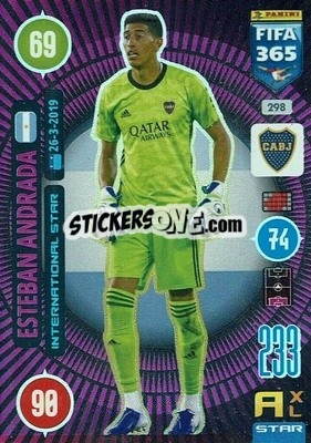 Sticker Esteban Andrada - FIFA 365: 2020-2021. Adrenalyn XL n. 298 - Panini