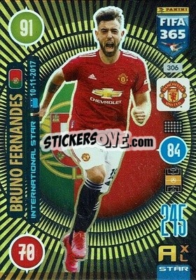 Sticker Bruno Fernandes - FIFA 365: 2020-2021. Adrenalyn XL n. 306 - Panini