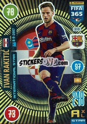 Sticker Ivan Rakitic - FIFA 365: 2020-2021. Adrenalyn XL n. 310 - Panini
