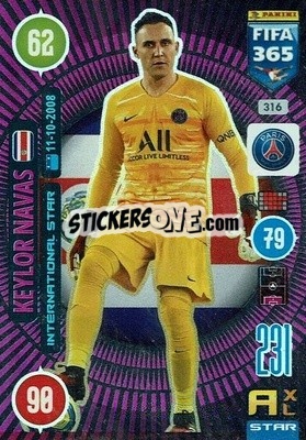 Sticker Keylor Navas - FIFA 365: 2020-2021. Adrenalyn XL n. 316 - Panini