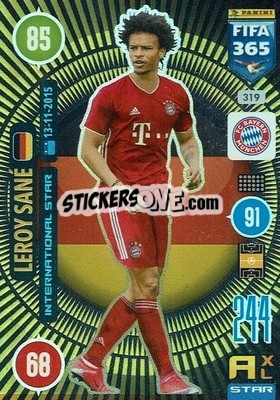 Sticker Leroy Sané - FIFA 365: 2020-2021. Adrenalyn XL n. 319 - Panini
