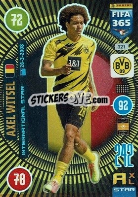 Sticker Axel Witsel - FIFA 365: 2020-2021. Adrenalyn XL n. 321 - Panini