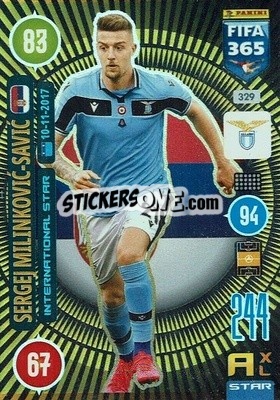 Sticker Sergej Milinkovic-Savic - FIFA 365: 2020-2021. Adrenalyn XL n. 329 - Panini