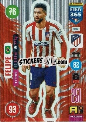 Sticker Felipe - FIFA 365: 2020-2021. Adrenalyn XL n. 339 - Panini