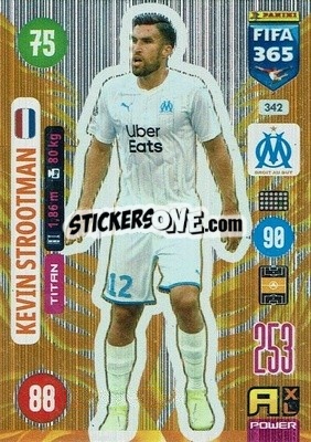 Sticker Kevin Strootman - FIFA 365: 2020-2021. Adrenalyn XL n. 342 - Panini