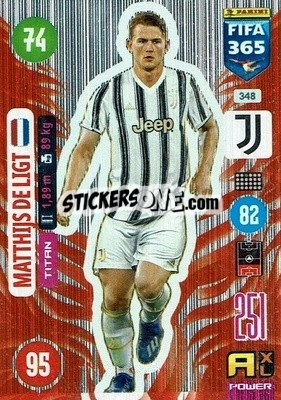 Sticker Matthijs de Ligt - FIFA 365: 2020-2021. Adrenalyn XL n. 348 - Panini