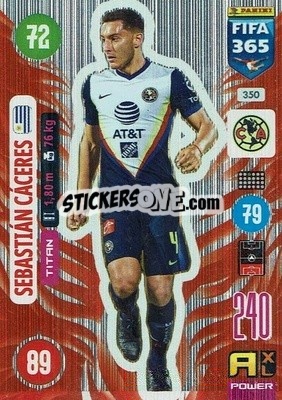 Sticker Sebastián Cáceres - FIFA 365: 2020-2021. Adrenalyn XL n. 350 - Panini