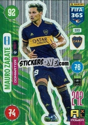 Sticker Mauro Zárate - FIFA 365: 2020-2021. Adrenalyn XL n. 352 - Panini