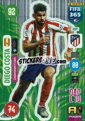 Sticker Diego Costa - FIFA 365: 2020-2021. Adrenalyn XL n. 357 - Panini