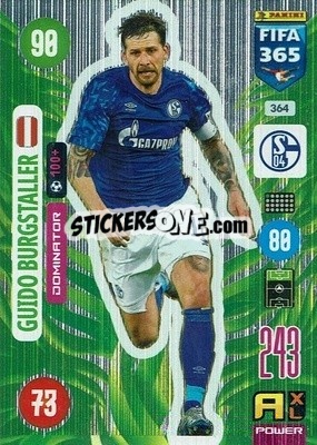 Cromo Guido Burgstaller - FIFA 365: 2020-2021. Adrenalyn XL n. 364 - Panini