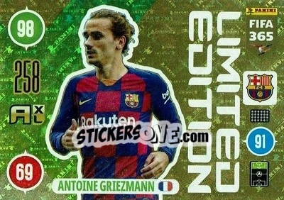 Sticker Antoine Griezmann - FIFA 365: 2020-2021. Adrenalyn XL n. LE-AG - Panini