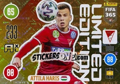 Sticker Attila Haris - FIFA 365: 2020-2021. Adrenalyn XL - Panini