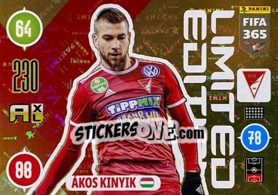 Cromo Ákos Kinyik - FIFA 365: 2020-2021. Adrenalyn XL - Panini