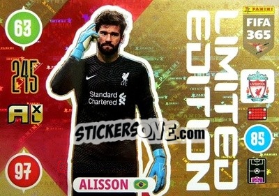 Sticker Alisson - FIFA 365: 2020-2021. Adrenalyn XL n. LE-AL - Panini