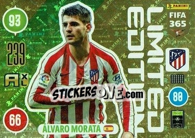 Sticker Alvaro Morata - FIFA 365: 2020-2021. Adrenalyn XL n. LE-AM - Panini