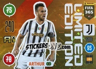 Sticker Arthur - FIFA 365: 2020-2021. Adrenalyn XL n. LE-AR - Panini
