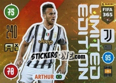 Figurina Arthur - FIFA 365: 2020-2021. Adrenalyn XL - Panini