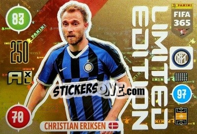 Figurina Christian Eriksen - FIFA 365: 2020-2021. Adrenalyn XL - Panini