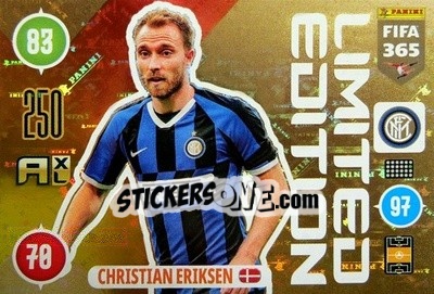 Sticker Christian Eriksen - FIFA 365: 2020-2021. Adrenalyn XL n. LE-CE - Panini
