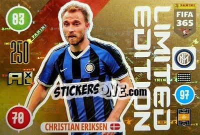 Sticker Christian Eriksen - FIFA 365: 2020-2021. Adrenalyn XL - Panini