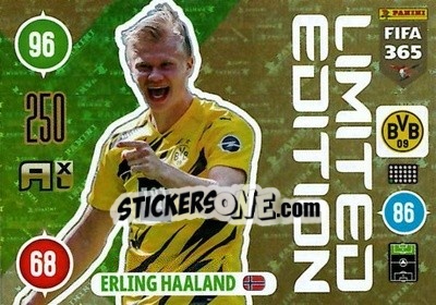Sticker Erling Haaland - FIFA 365: 2020-2021. Adrenalyn XL n. LE-EH - Panini