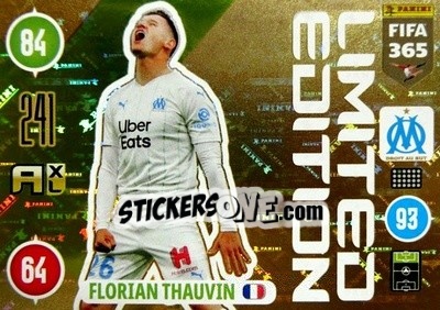 Sticker Florian Thauvin - FIFA 365: 2020-2021. Adrenalyn XL n. LE-FT - Panini
