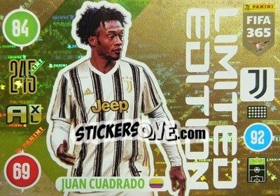 Figurina Juan Cuadrado - FIFA 365: 2020-2021. Adrenalyn XL - Panini