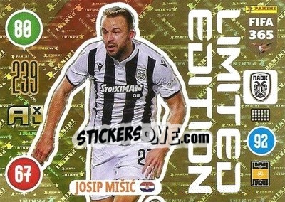 Sticker Josip Misic - FIFA 365: 2020-2021. Adrenalyn XL - Panini