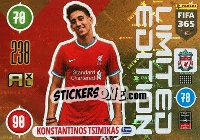 Sticker Konstantinos Tsimikas - FIFA 365: 2020-2021. Adrenalyn XL n. LE-KTS - Panini