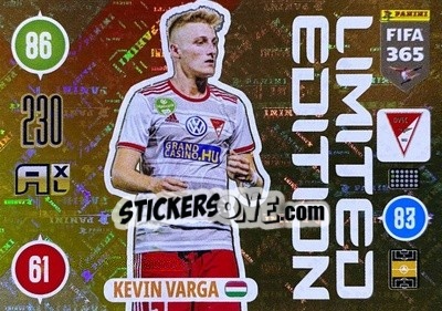 Figurina Kevin Varga - FIFA 365: 2020-2021. Adrenalyn XL - Panini