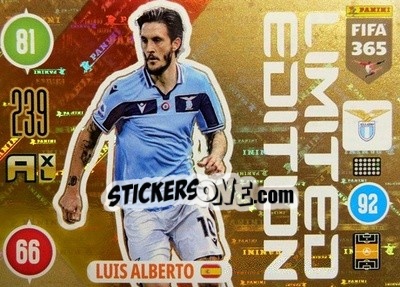 Sticker Luis Alberto - FIFA 365: 2020-2021. Adrenalyn XL - Panini