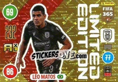 Figurina Leo Matos - FIFA 365: 2020-2021. Adrenalyn XL n. LE-LEM - Panini