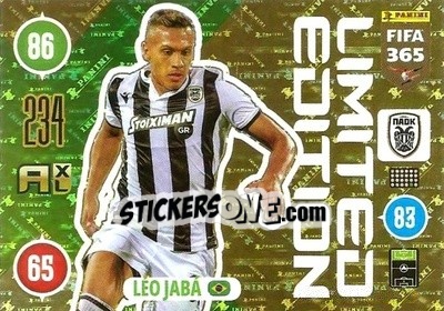 Figurina Leo Jaba - FIFA 365: 2020-2021. Adrenalyn XL n. LE-LJ - Panini