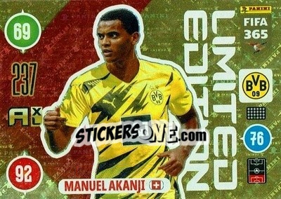 Sticker Manuel Akanji - FIFA 365: 2020-2021. Adrenalyn XL - Panini