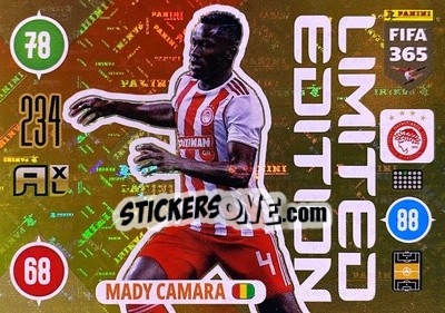 Figurina Mady Camara - FIFA 365: 2020-2021. Adrenalyn XL - Panini