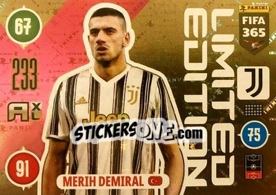 Sticker Merih Demiral - FIFA 365: 2020-2021. Adrenalyn XL n. LE-MD - Panini