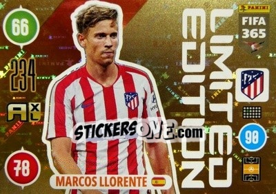 Sticker Marcos Llorente - FIFA 365: 2020-2021. Adrenalyn XL n. LE-MLLO - Panini
