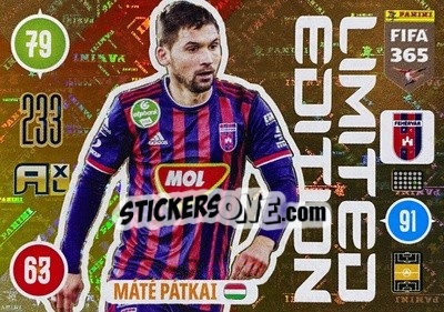 Sticker Máté Pátkai - FIFA 365: 2020-2021. Adrenalyn XL n. LE-MP - Panini