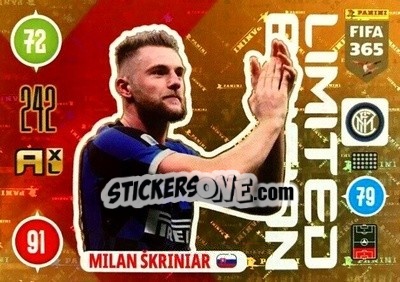Cromo Milan Škriniar - FIFA 365: 2020-2021. Adrenalyn XL - Panini