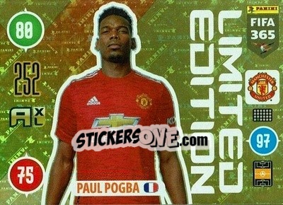 Sticker Paul Pogba - FIFA 365: 2020-2021. Adrenalyn XL - Panini