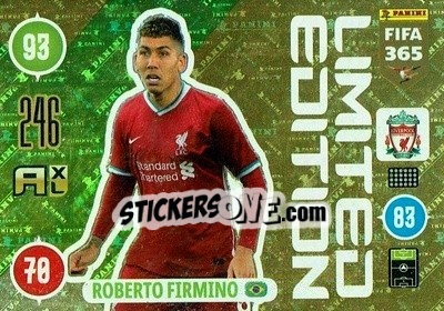 Cromo Roberto Firmino - FIFA 365: 2020-2021. Adrenalyn XL - Panini