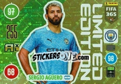 Figurina Sergio Aguero - FIFA 365: 2020-2021. Adrenalyn XL - Panini