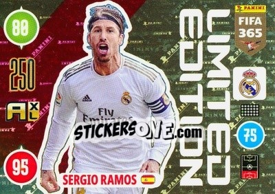 Sticker Sergio Ramos - FIFA 365: 2020-2021. Adrenalyn XL - Panini